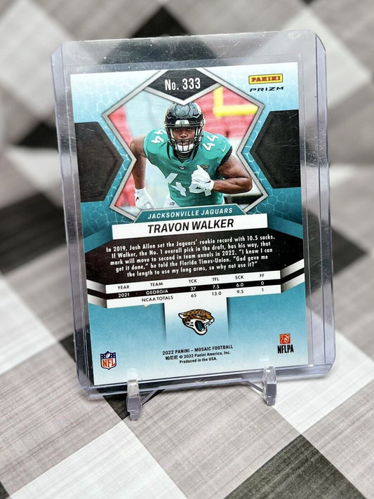 Travon Walker 2022 Panini Mosaic NFL Orange Reactive Rookie #333 - Jaguars RC