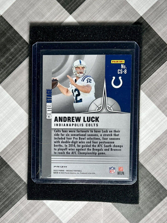 Andrew Luck 2022 Panini Mosaic Centerstage Silver Prizm Insert - #CS-8 Colts🧲