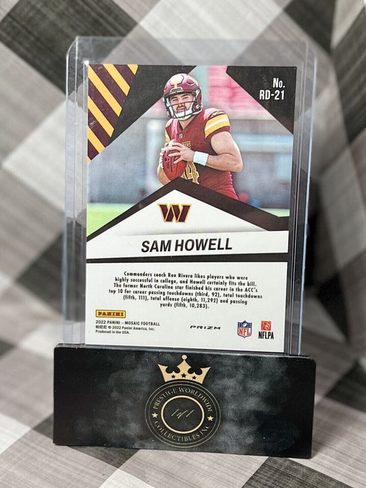 Sam Howell 2022 Mosaic Razzle Dazzle Rookie Case Hit #RD-21 - Wash Commanders RC