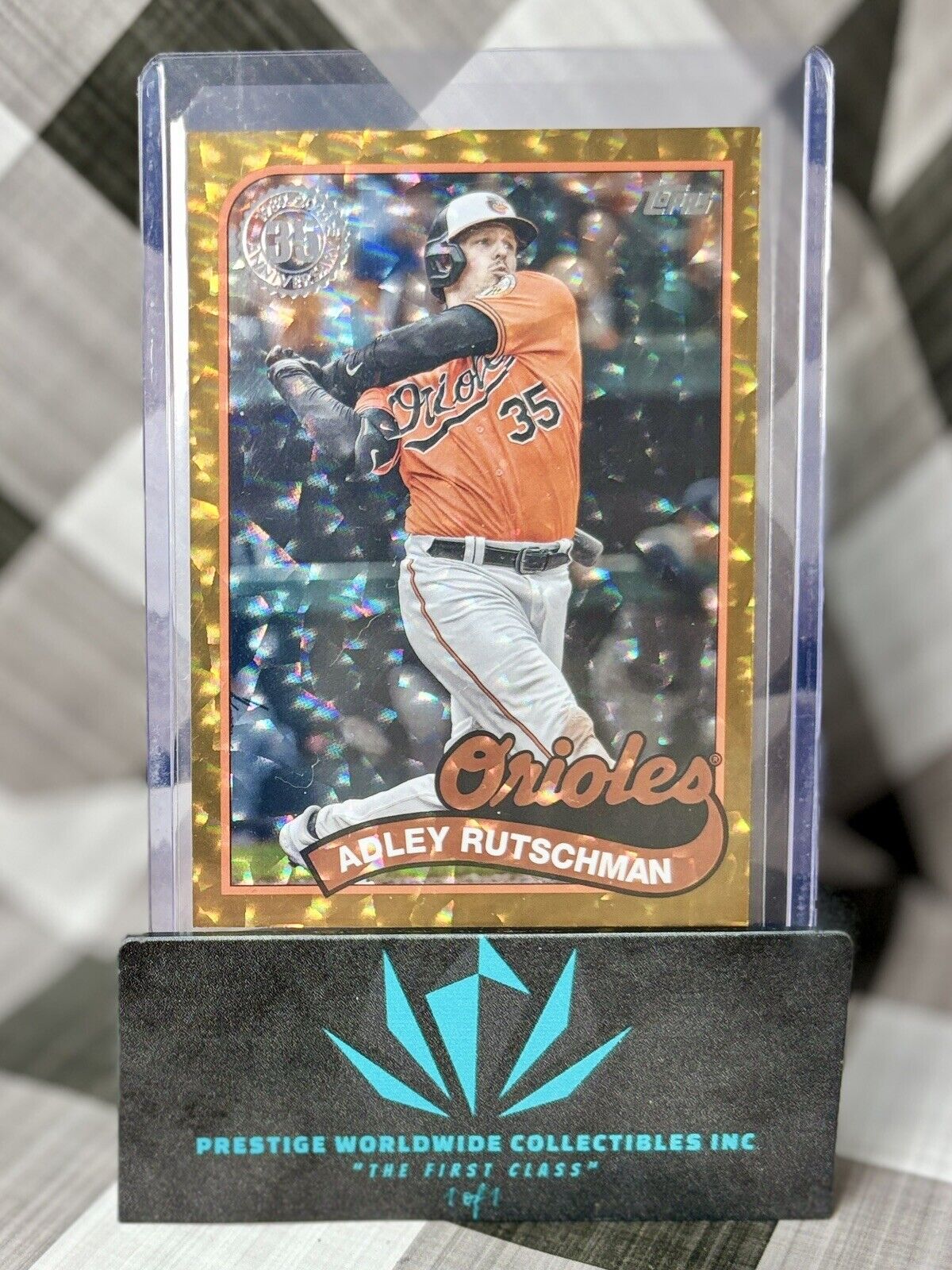 Adley Rutschman 2024 Topps Series 1 1989 35th Anniversary /50 #89B-19 Orioles