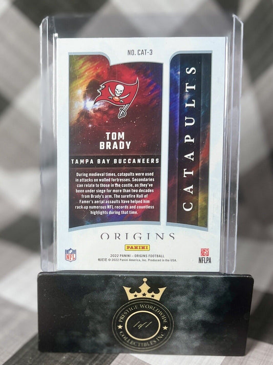 Tom Brady 2022 Panini Origins Catapults #CAT-3 Tampa Bay Buccaneers GOAT SP