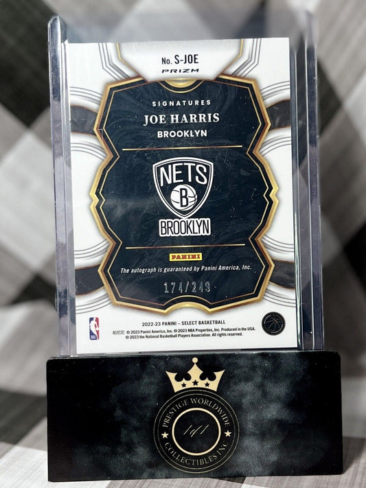 Joe Harris 2022-23 Panini Select Signatures Silver Auto /249 #S-JOE BRK Nets