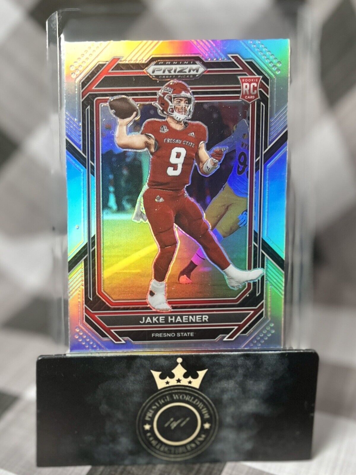 Jake Haener 2023 Prizm Draft Picks Rookie Silver Prizm #109 NO Saints RC
