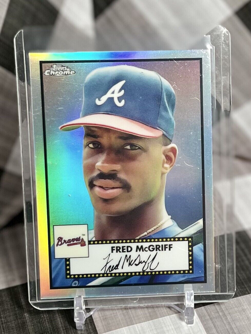 Fred McGriff 2021 Topps Chrome Platinum Anniversary Refractor #684 ATL Braves