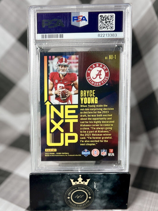 Bryce Young 2023 Score Next Up Rookie Case Hit 3D PSA 9 #NU1 Carolina Panthers