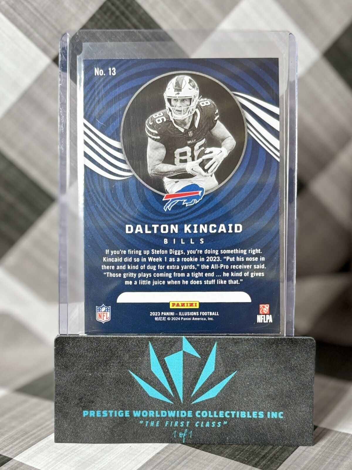 Dalton Kincaid 2023 Panini Illusions Rookie #13 Buffalo Bills RC