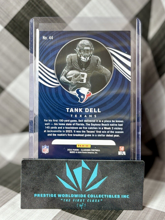 Tank Dell 2023 Panini Illusions Trophy Orange Rookie #44 Houston Texans RC