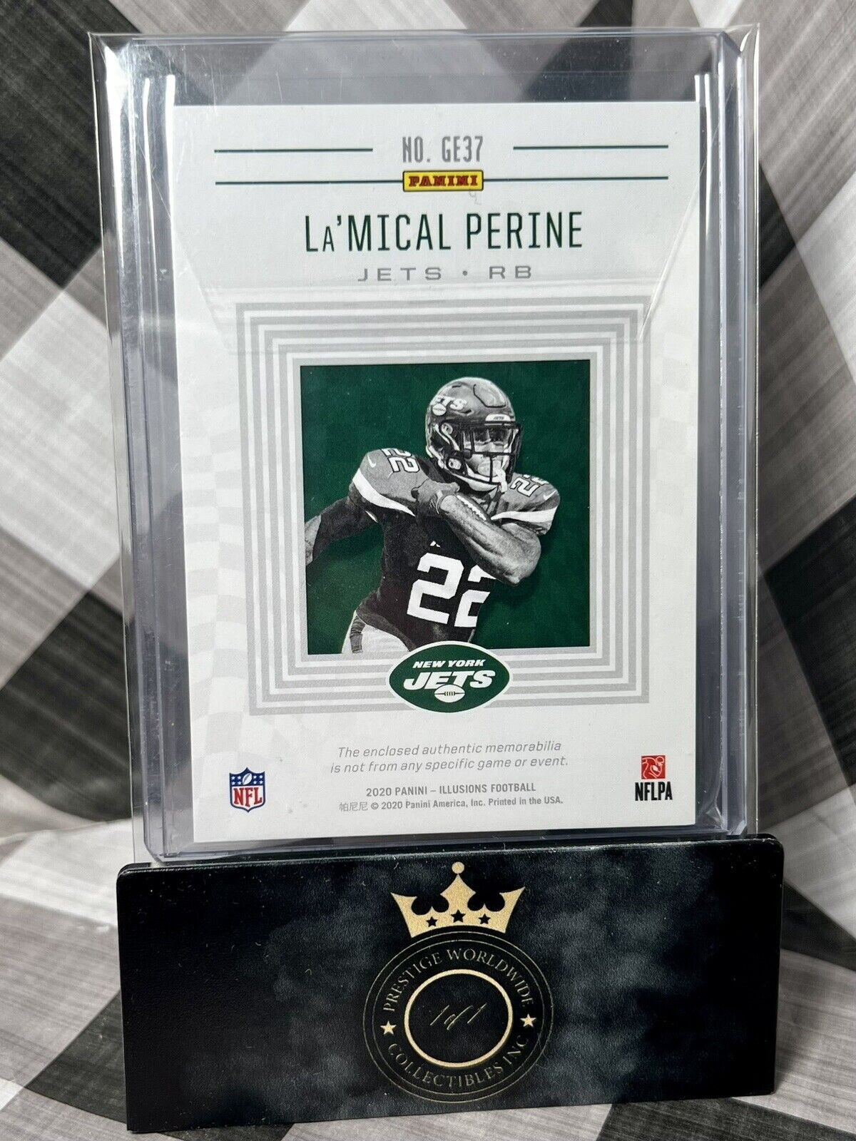 La'Mical Perine 2020  Illusions Great Expectations Relics Rookie #GE37 Jets RC