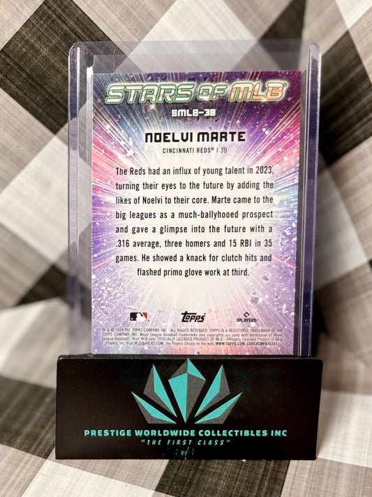 Noelvi Marte 2024 Topps Series 2 Stars of MLB Rookie #SMLB-38 Cincinnati Reds RC