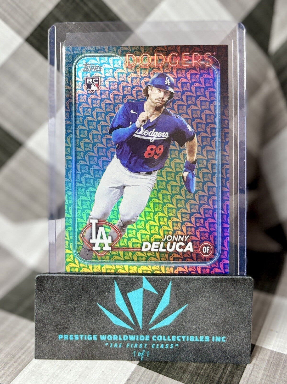 Jonny Deluca 2024 Topps Series 1 Easter Foil Rookie #233 LA Dodgers RC