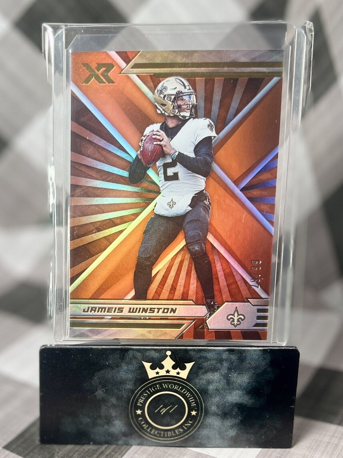 Jameis Winston 2021 Panini XR Orange /99 #70 New Orleans Saints SP