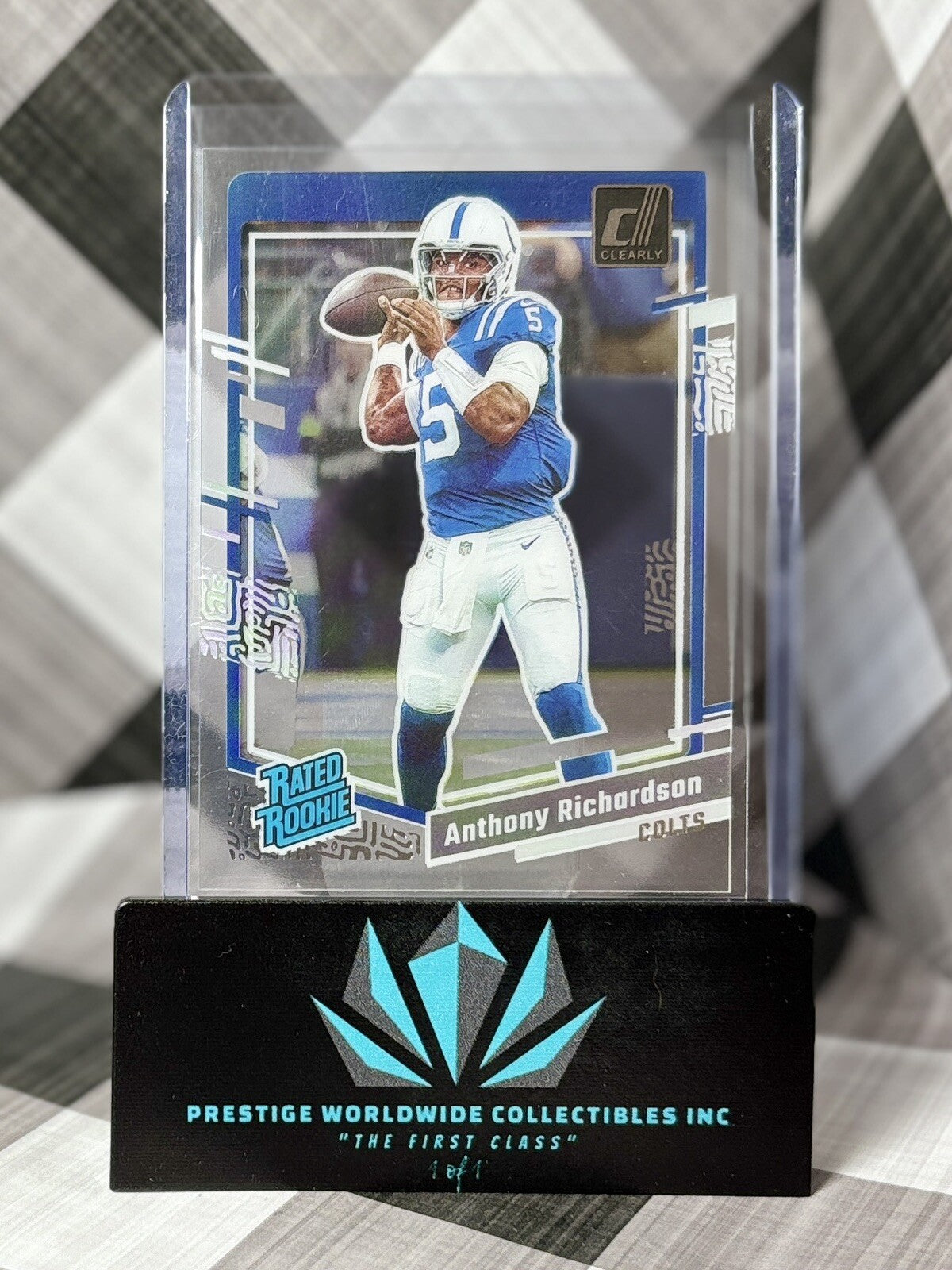 Anthony Richardson 2023 Clearly Donruss Rated Rookie #52 Indianapolis Colts RC