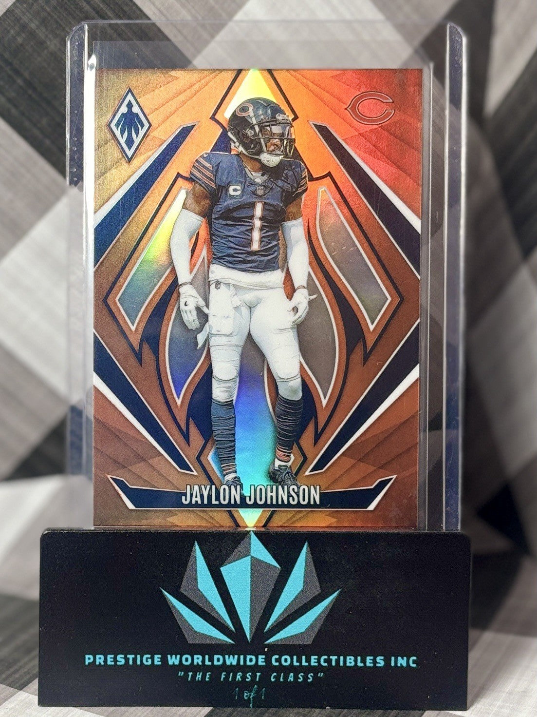 Jaylon Johnson 2024 Panini Phoenix Orange Prizm #78 Chicago Bears & Utah Utes