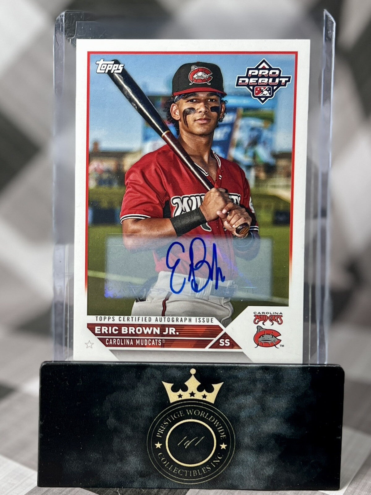 Eric Brown Jr. 2023 Topps Pro Debut SP Auto #PD-36 Milwaukee Brewers Prospect