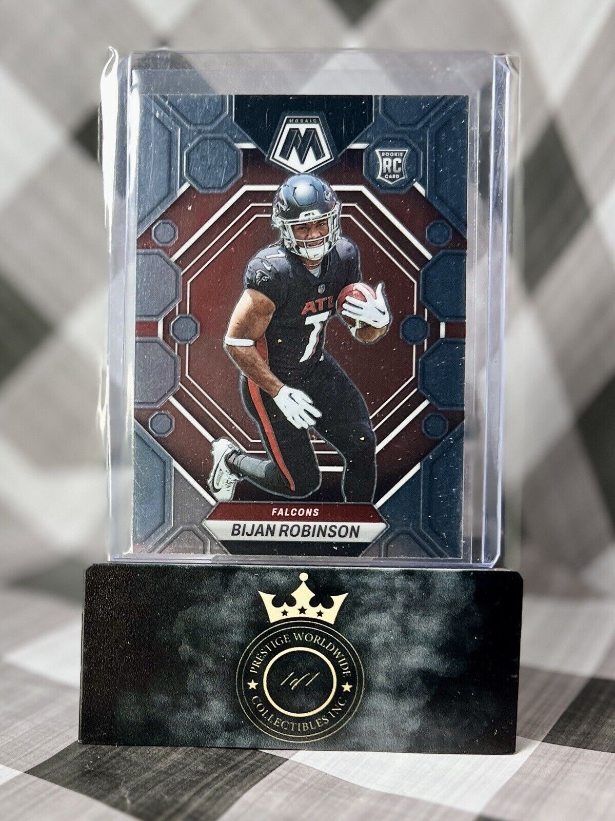 Bijan Robinson 2023 Panini Mosaic Rookie Base Prizm #284 Atlanta Falcons RC