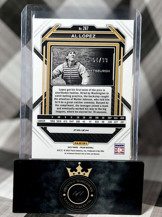 Al Lopez 2023 Panini Prizm Purple Prizm /99 #267 Pittsburgh Pirates