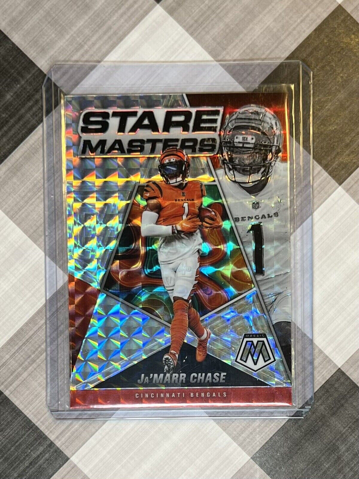 2022 Mosaic Ja’marr Chase Stare Masters Silver Prizm Bengals SM-15