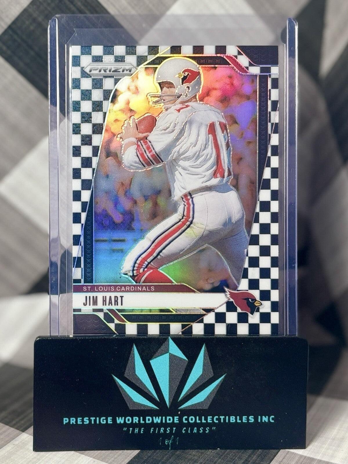 Jim Hart 2024 Panini Prizm Black & White Checkerboard #9 AZ Cardinals Case Hit