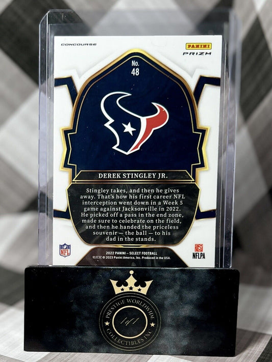 Derek Stingley Jr 2022 Select Silver Prizm Rookie Concourse #48 HOU Texans RC
