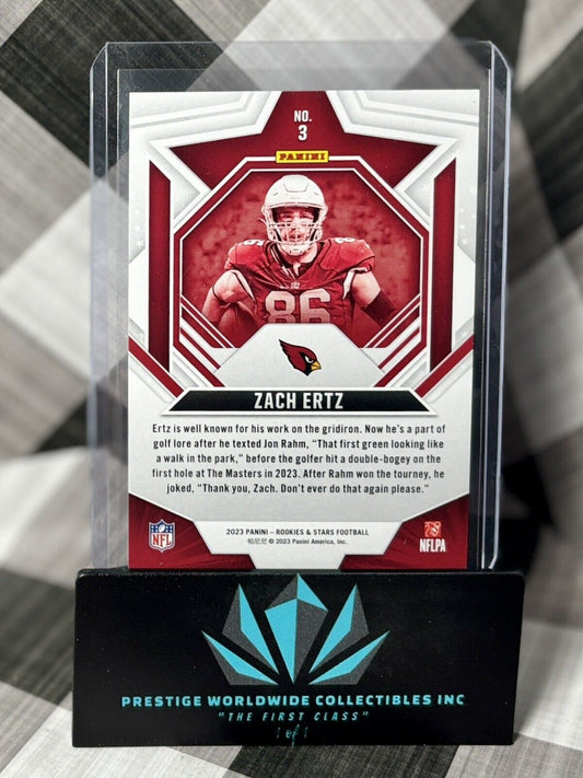 Zach Ertz 2023 Panini Rookies & Stars Orange /149 #3 Arizona Cardinals