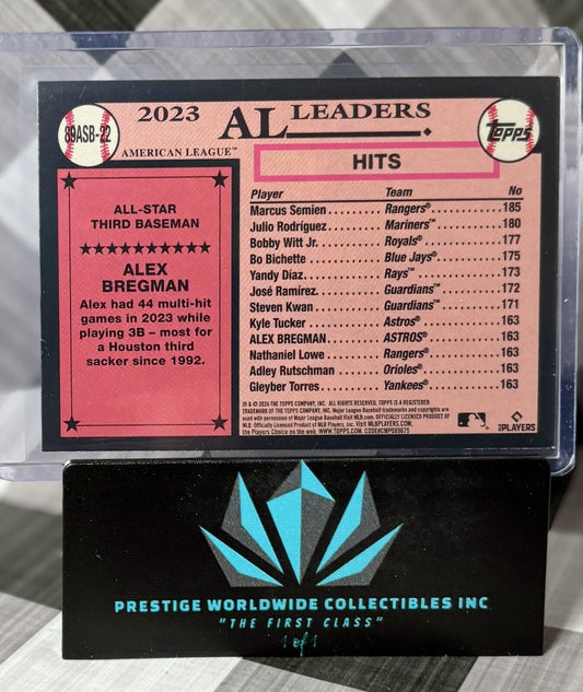 Alex Bregman 2024 Topps Series 2 1989 All-Star Silver Foil #89ASB-22 Astros