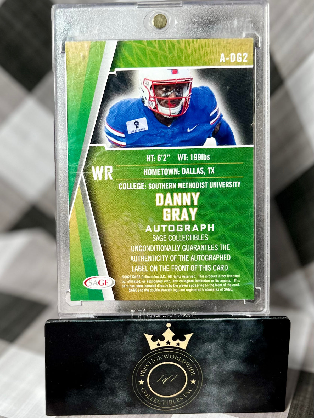 Danny Gray 2022 Sage Auto #A-DG2