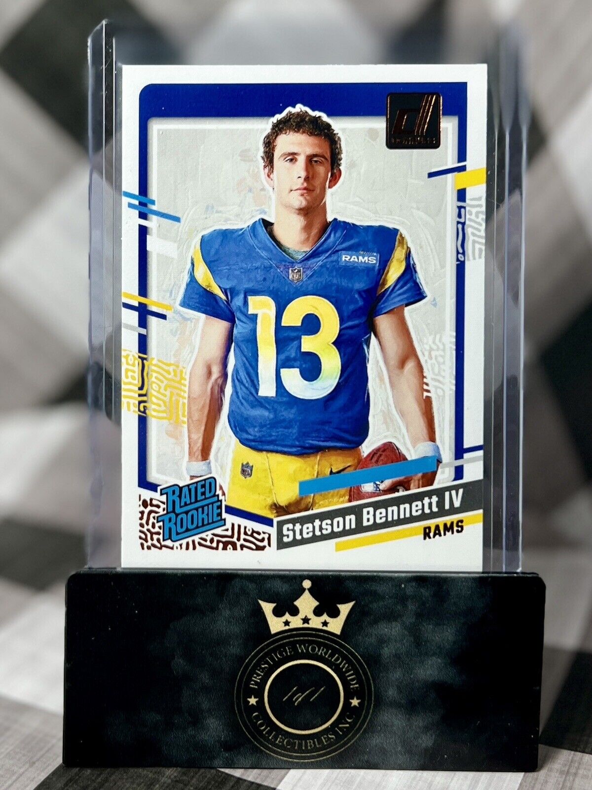 Stetson Bennett IV 2023 Panini Donruss Canvas Rated Rookie #33 Los Angeles Rams