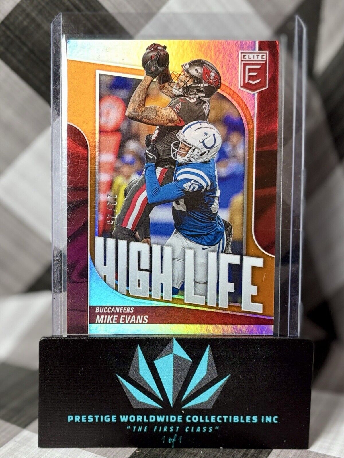 Mike Evans 2024 Panini Donruss Elite High Life Orange /25 #9 TB Buccaneers SP