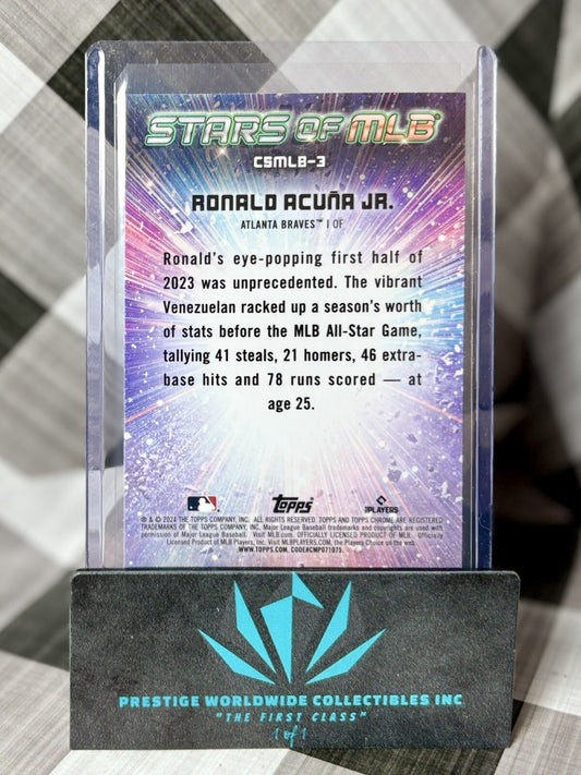 Ronald Acuna Jr. 2024 Topps Series 1 Stars Of MLB Chrome #CSMLB-3 ATL Braves MVP