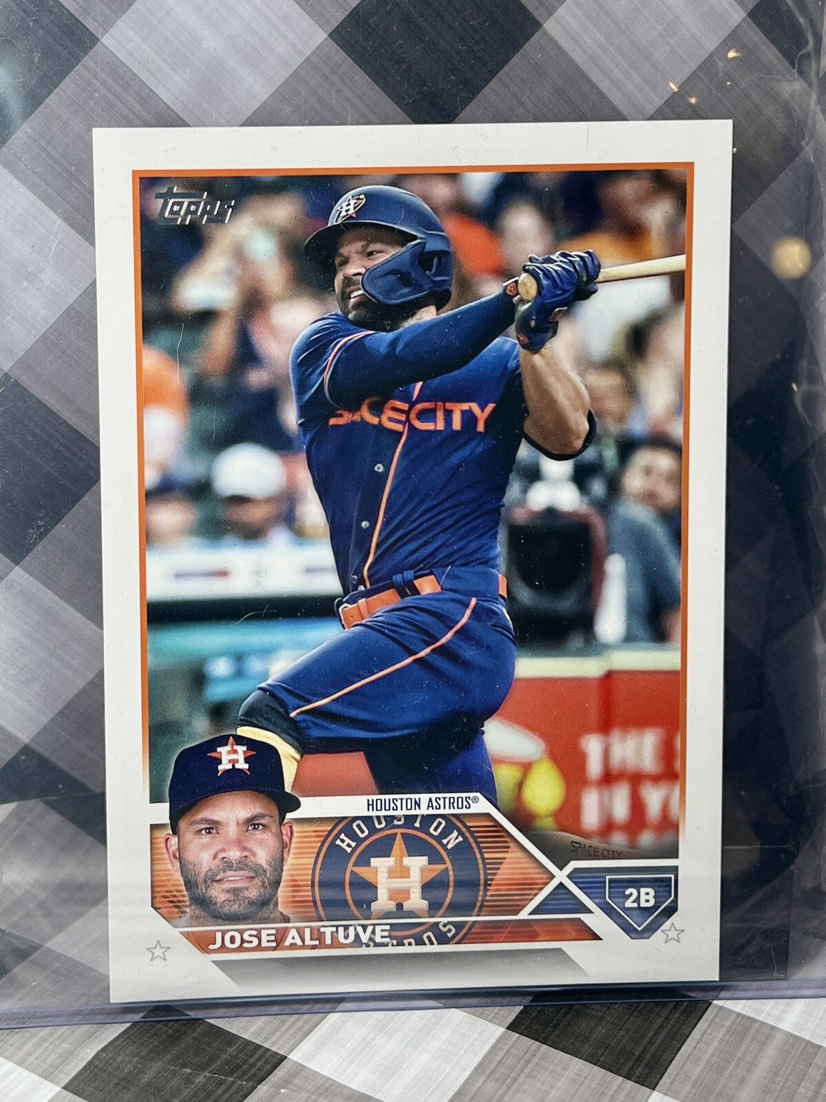 JOSE ALTUVE 2023 Topps Series 1 Oversized 8x5.75 Super Box Excl. #222 Astros SP