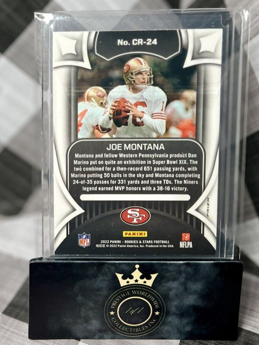 Joe Montana 2022 Panini Rookies & Stars Crusade Silver Prizm #CR-24 SF 49ers
