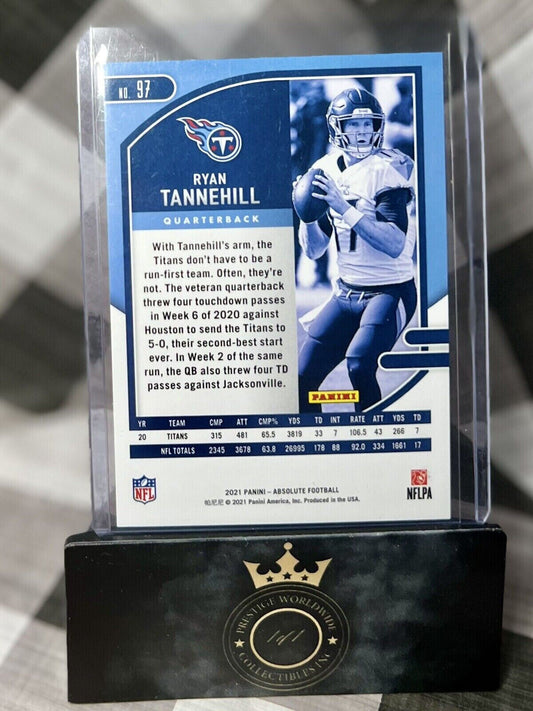 Ryan Tannehill 2021 Panini Absolute Football Red Mojo /499 #97 Tennessee Titans