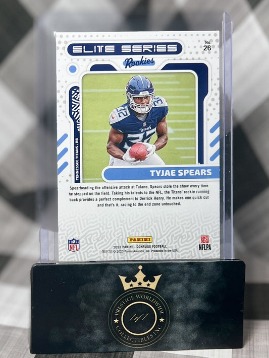 Tyjae Spears 2023 Donruss Elite Series Rookies #26 Tennessee Titans RC