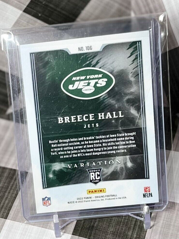 Breece Hall 2022 Panini Origins Football Rookie VARIATION #106 New York Jets RC