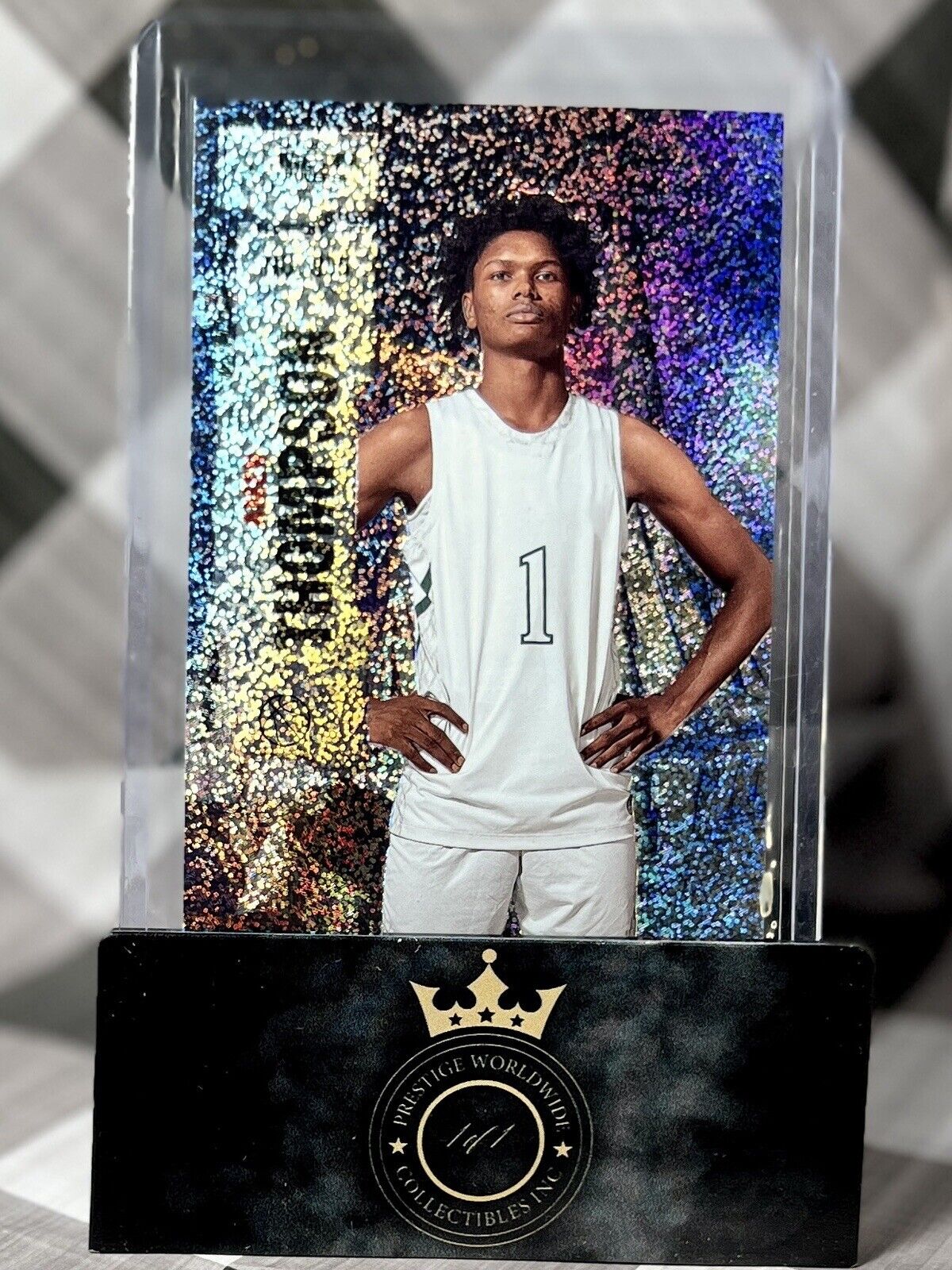 Amen Thompson 2022 Skybox Metal Universe Champions Sparkle /299 #35 HOU Rockets