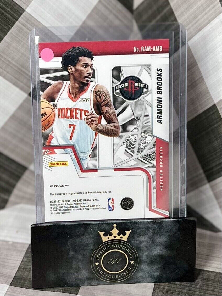 Armoni Brooks 2021-22 Mosaic NBA Mosaic Prizm Rookie Autographs #RAM-MB - HOU RC