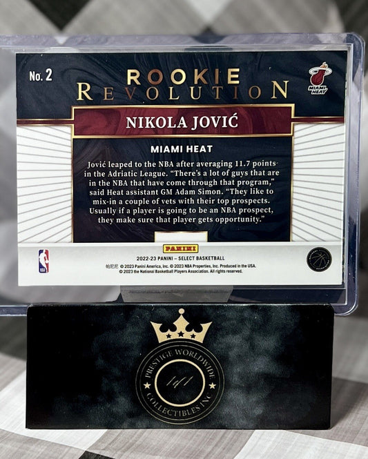 Nikola Jovic 2022-23 Panini Select Rookie Revolution Silver #2 Miami Heat RC