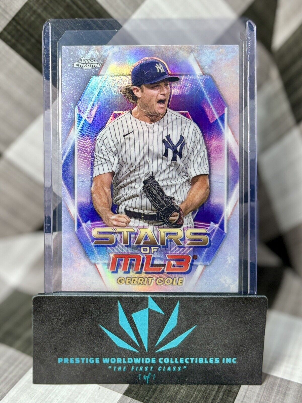 Gerrit Cole 2023 Topps Series 1 Stars of MLB Chrome #SMLBC-30 New York Yankees