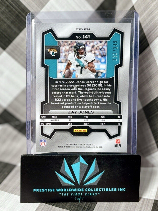 Zay Jones 2023 Panini Prizm Orange Prizm /249 #141 Jacksonville Jaguars