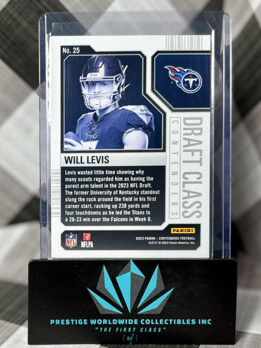 Will Levis 2023 Contenders Draft Class Contenders Rookie #25 Tennessee Titans RC