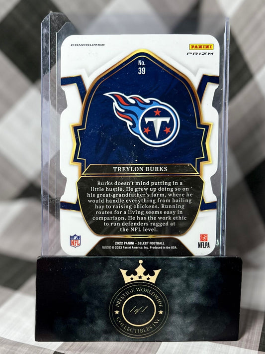 Treylon Burks 2022 Select Silver Holo Conourse Die Cut #39