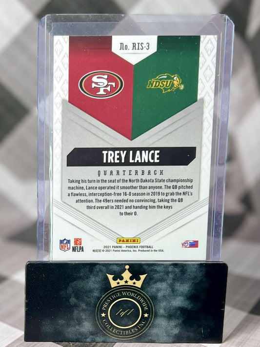 Trey Lance 2021 Phoenix Silver Rookie Rising #RIS-3 SF 49ers RC & Cowboys