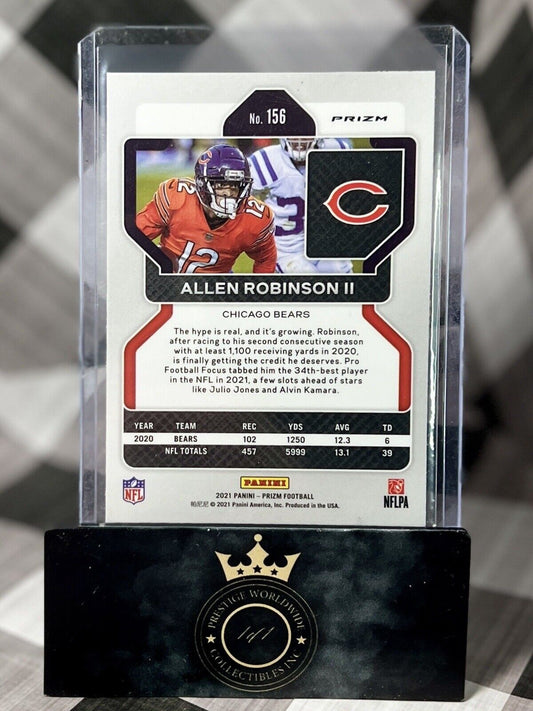 2021 Panini Prizm Red & Black Checkerboard Allen Robinson II #156 Bears + Bonus!
