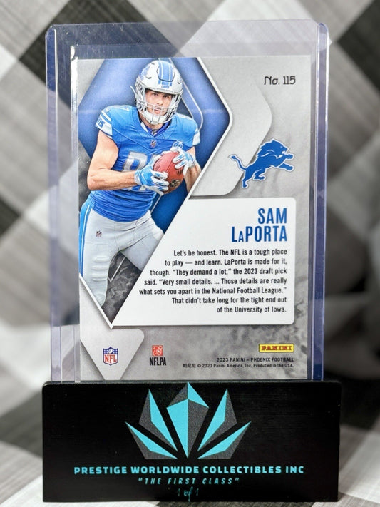 Sam LaPorta 2023 Panini Phoenix Base Rookie #115 Detroit Lions RC