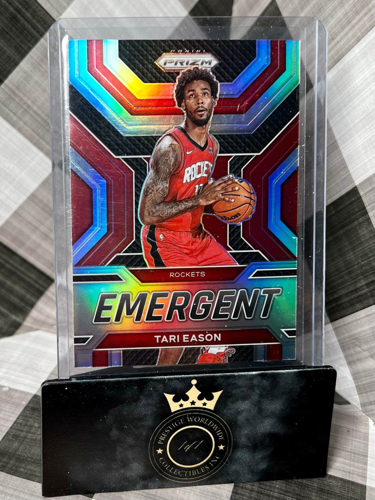 Tari Eason 2022-23 Prizm Silver Rookie Emergent #5 - Rockets RC