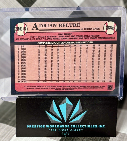 Adrian Beltre 2024 Topps Series 2 35th Ann. Silver Foil Mojo #2T89C-87 Rangers