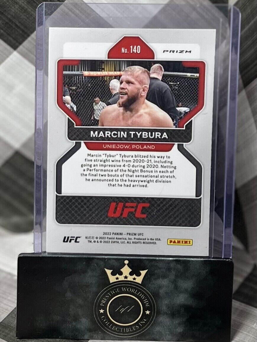 Marcin Tybura 2022 Panini Prizm UFC Exclusive Pink Cracked Ice #140 MMA SP