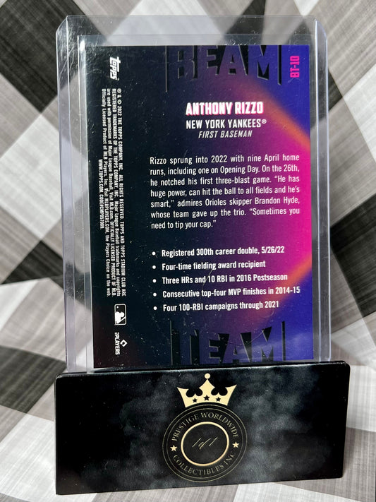 Anthony Rizzo 2022 Stadium Club Chrome Beam Team #BT-10