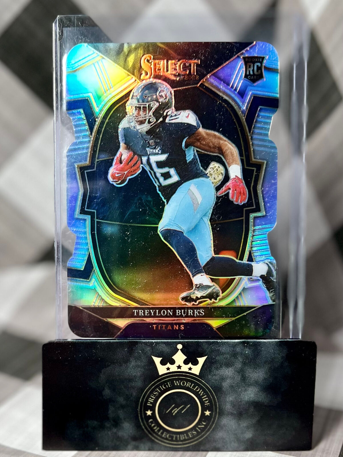Treylon Burks 2022 Select Silver Holo Conourse Die Cut #39