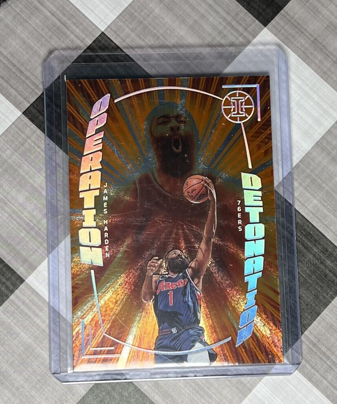 2021-22 Panini ILLUSIONS NBA Operation Detonation ORANGE  #4 James Harden